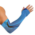 Blue Feather Print Sun Protection Arm Sleeves