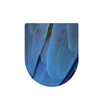 Blue Feather Print Toilet Lid Cover