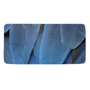 Blue Feather Print Towel