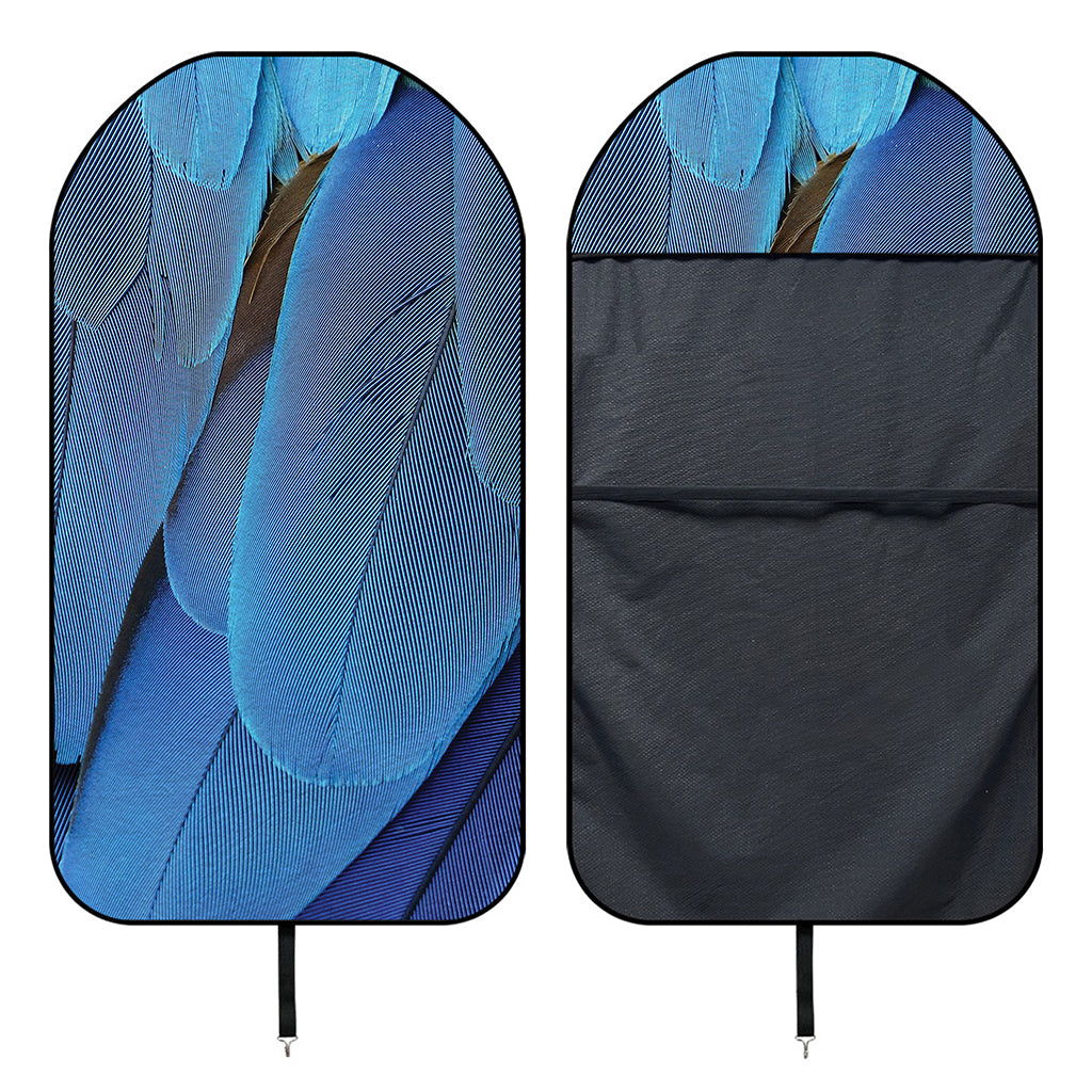 Blue Feather Print Waterproof Car Seat Cover