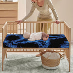 Blue Flame Pentagram Print Baby Crib Sheet
