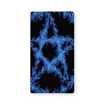 Blue Flame Pentagram Print Baby Crib Sheet