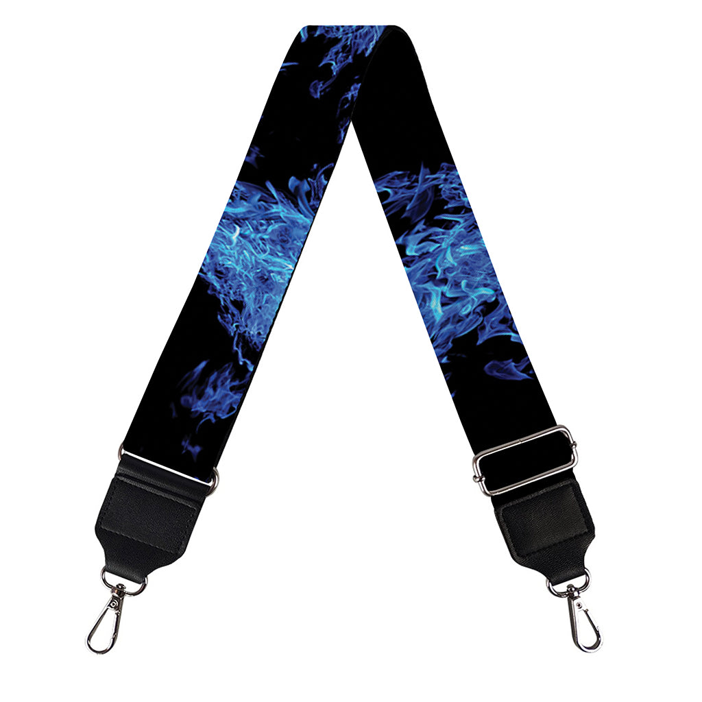 Blue Flame Pentagram Print Bag Strap