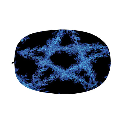 Blue Flame Pentagram Print Car Side Mirror Covers