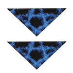 Blue Flame Pentagram Print Dog Bandana
