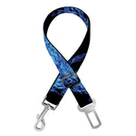 Blue Flame Pentagram Print Dog Seat Belt