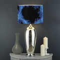 Blue Flame Pentagram Print Drum Lamp Shade
