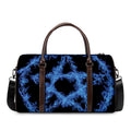 Blue Flame Pentagram Print Duffel Bag