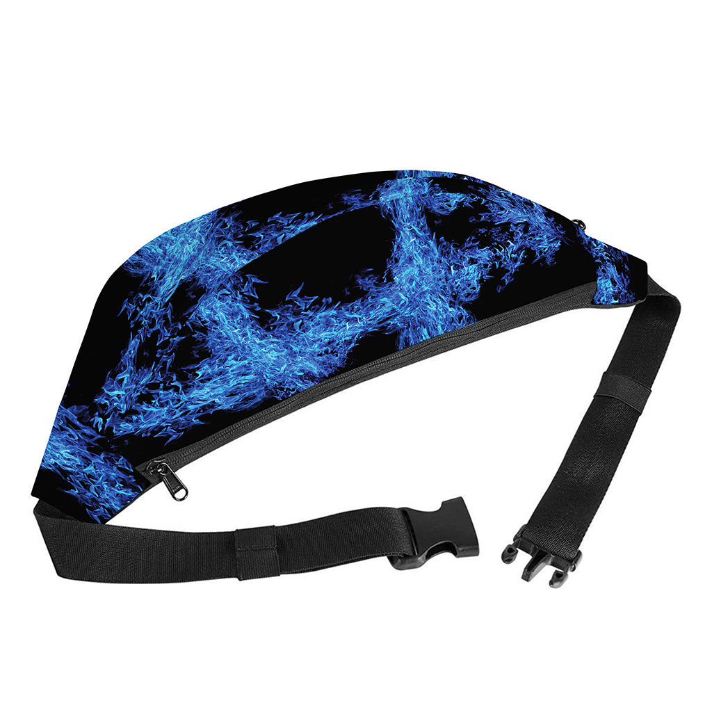 Blue Flame Pentagram Print Fanny Pack