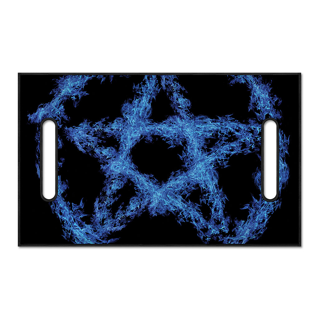 Blue Flame Pentagram Print Golf Cart Seat Cover