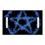 Blue Flame Pentagram Print Golf Cart Seat Cover