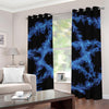 Blue Flame Pentagram Print Grommet Curtains