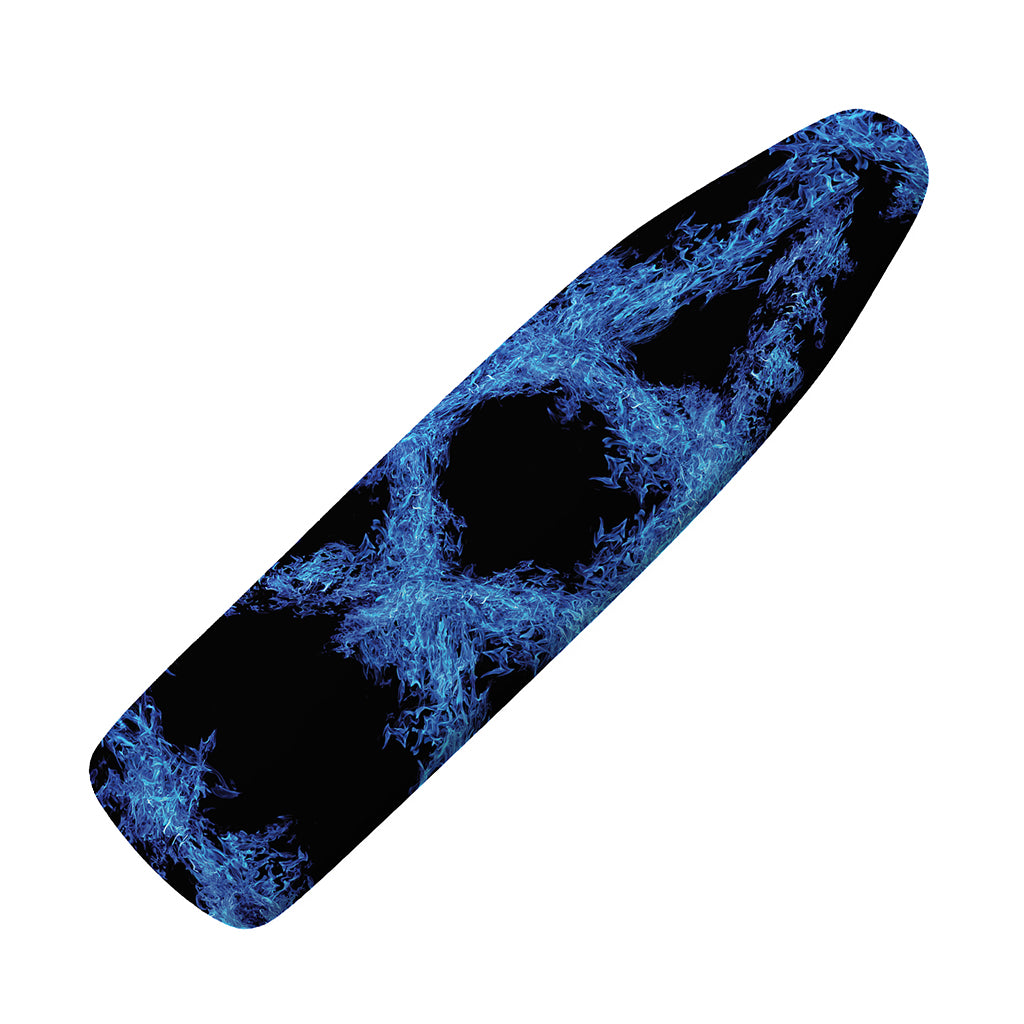 Blue Flame Pentagram Print Ironing Board Cover