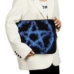 Blue Flame Pentagram Print Laptop Sleeve