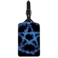 Blue Flame Pentagram Print Luggage Tag