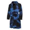 Blue Flame Pentagram Print Men's Bathrobe