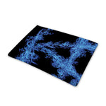 Blue Flame Pentagram Print Pet Cooling Mat Cover