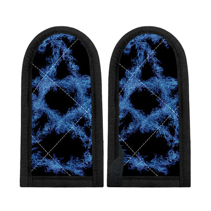 Blue Flame Pentagram Print Skillet Handle Cover
