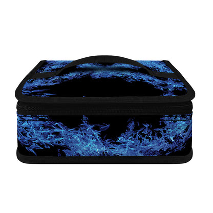 Blue Flame Pentagram Print Small Lunch Bag