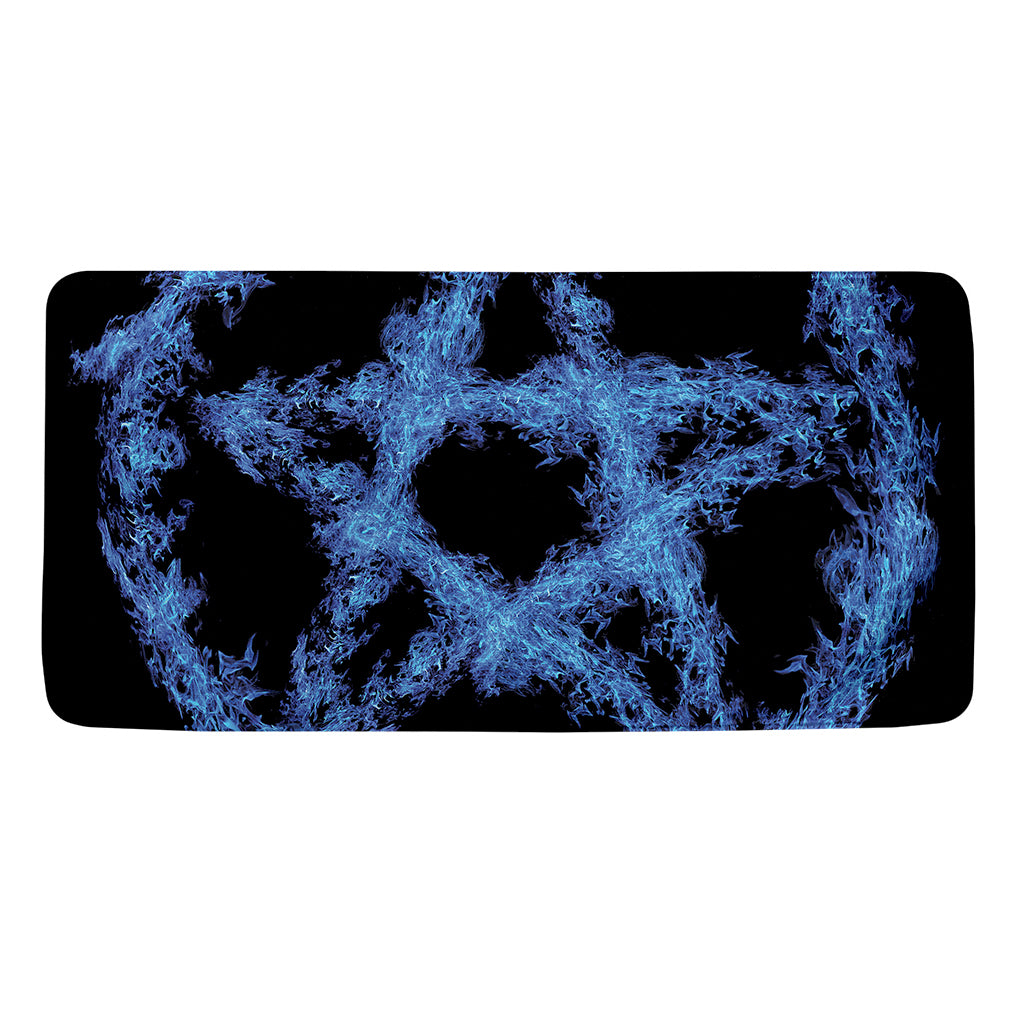 Blue Flame Pentagram Print Towel