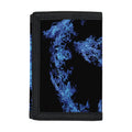 Blue Flame Pentagram Print Trifold Wallet