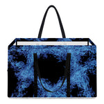 Blue Flame Pentagram Print Utility Tote Bag
