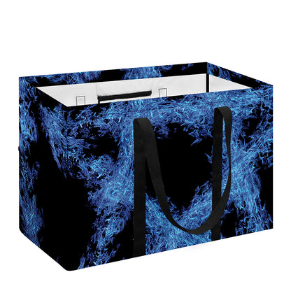 Blue Flame Pentagram Print Utility Tote Bag