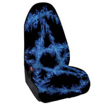 Blue Flame Pentagram Print Waterproof Car Seat Cover