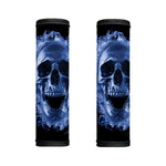 Blue Flaming Skull Print Handle Covers