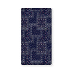 Blue Floral Patchwork Pattern Print Baby Crib Sheet