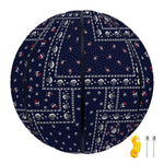 Blue Floral Patchwork Pattern Print Basketball