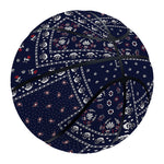 Blue Floral Patchwork Pattern Print Basketball