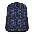 Blue Floral Patchwork Pattern Print Casual Backpack