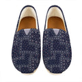 Blue Floral Patchwork Pattern Print Casual Shoes