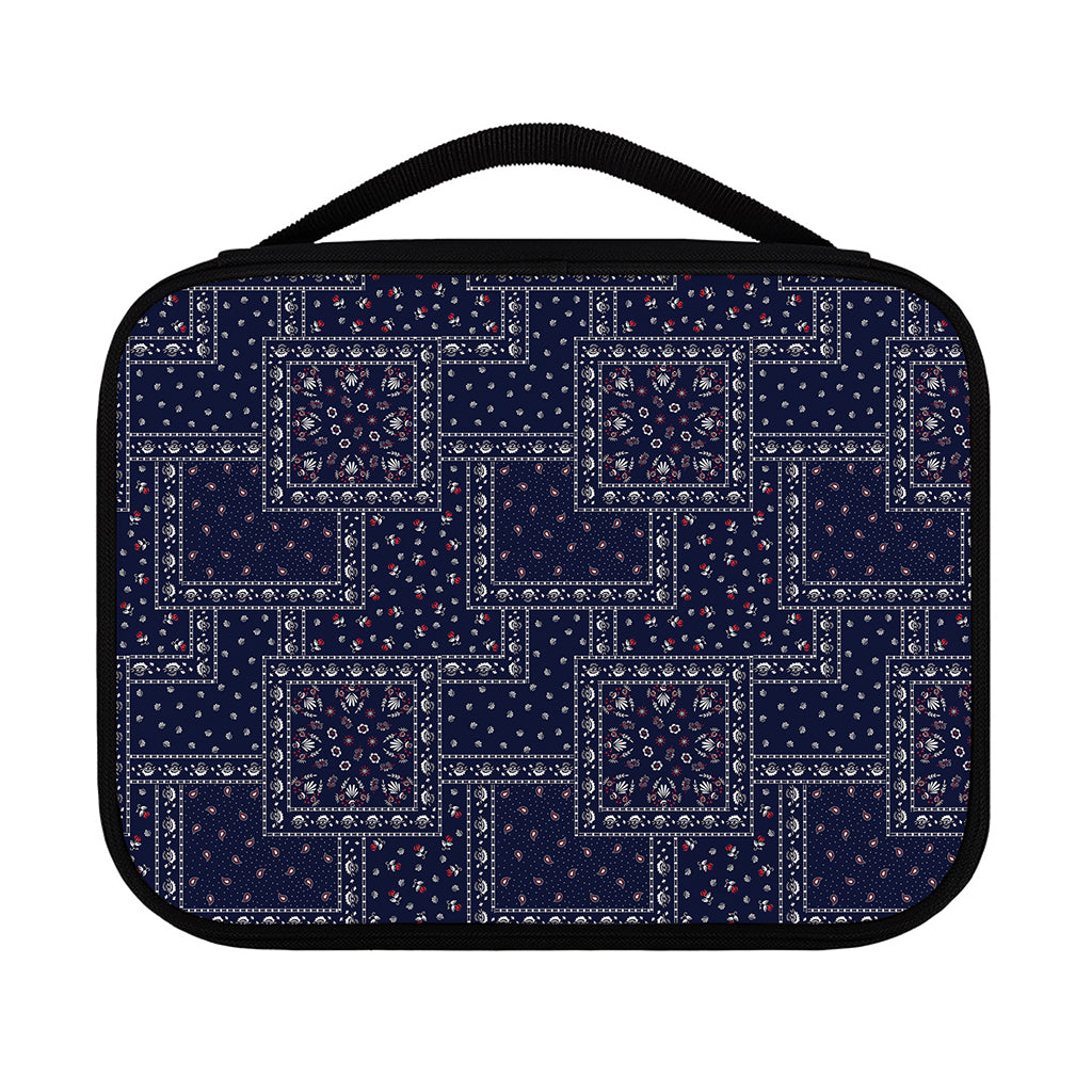 Blue Floral Patchwork Pattern Print Classic Bible Case