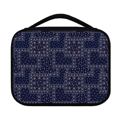 Blue Floral Patchwork Pattern Print Classic Bible Case
