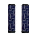 Blue Floral Patchwork Pattern Print Handle Covers