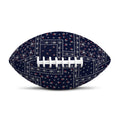 Blue Floral Patchwork Pattern Print Rugby Ball