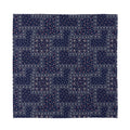 Blue Floral Patchwork Pattern Print Silk Bandana