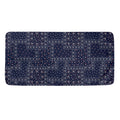 Blue Floral Patchwork Pattern Print Towel