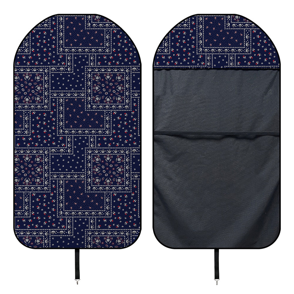 Blue Floral Patchwork Pattern Print Waterproof Car Seat Cover