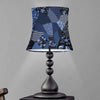 Blue Flower Patchwork Pattern Print Bell Lamp Shade