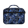 Blue Flower Patchwork Pattern Print Briefcase Bible Bag