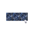 Blue Flower Patchwork Pattern Print Extended Mouse Pad