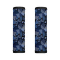 Blue Flower Patchwork Pattern Print Handle Covers