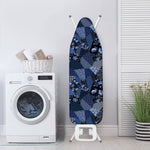 Blue Flower Patchwork Pattern Print Ironing Board Cover