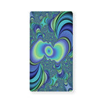 Blue Fractal Print Baby Crib Sheet