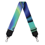 Blue Fractal Print Bag Strap