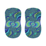 Blue Fractal Print Bar Stool Covers
