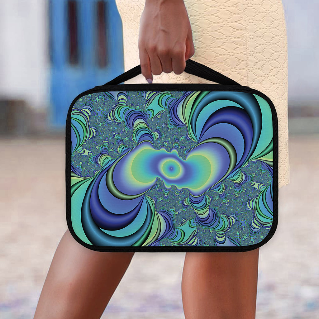 Blue Fractal Print Classic Bible Case